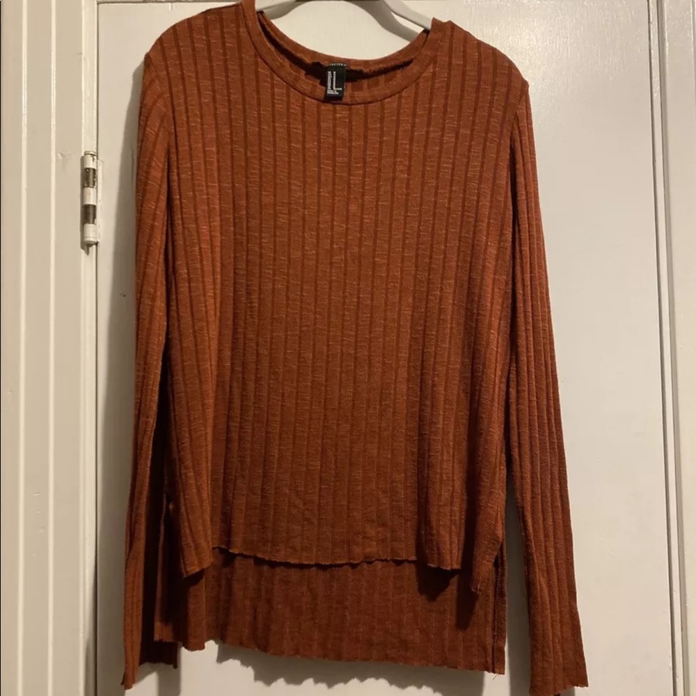 Forever 21 Sweater Burnt Orange Size Medium